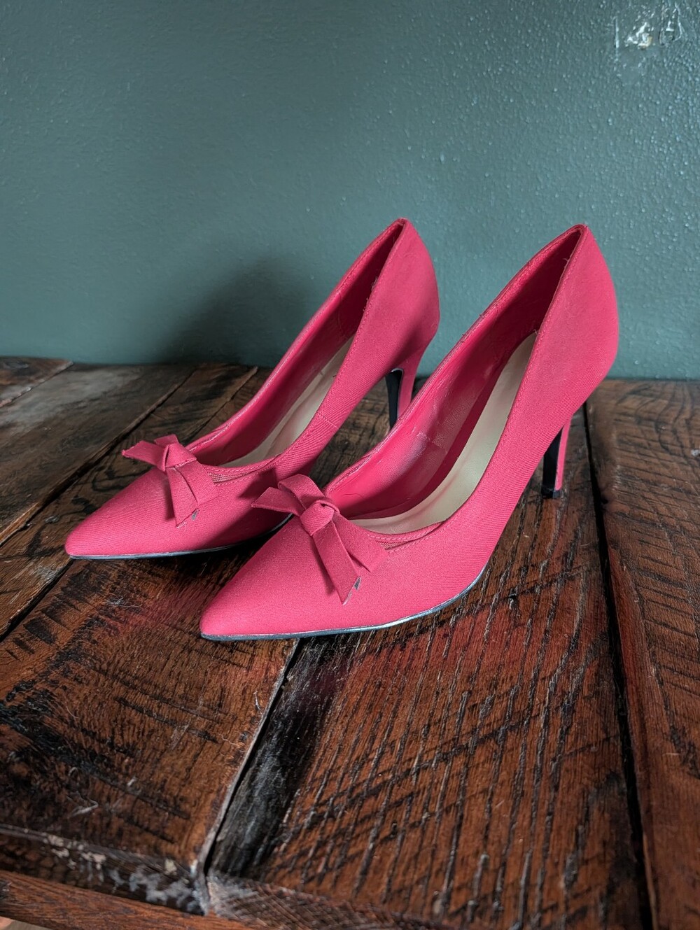 Red Bow Heels Size 10